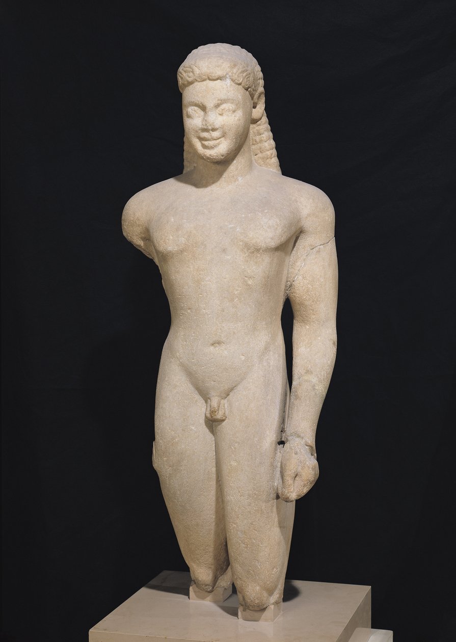 Kouros, fra Paros, nær Asklepios