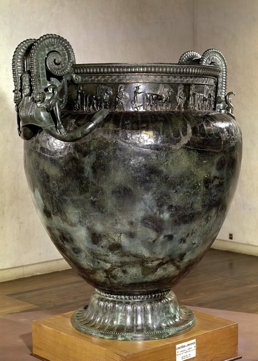 Krater, fra graven af en prinsesse af Vix (bronze) (se også 173539, 40863 og 175991) af Greek