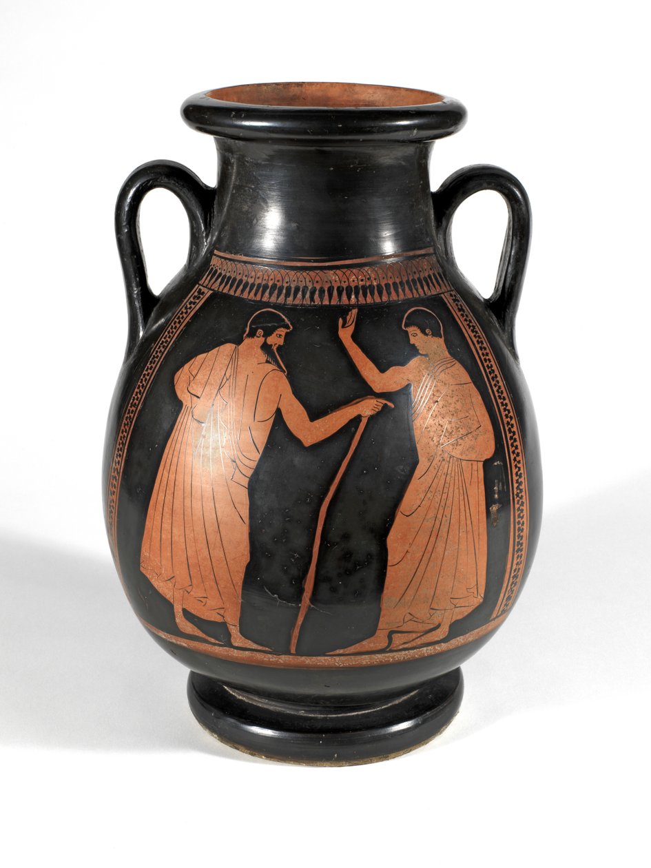Pelike med rød figur (keramik) af Greek