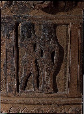 Relief med en mand og en kvinde af Greek