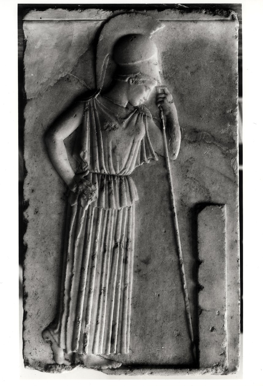 Relief af den sørgende Athene, ca.460 (marmor) af Greek