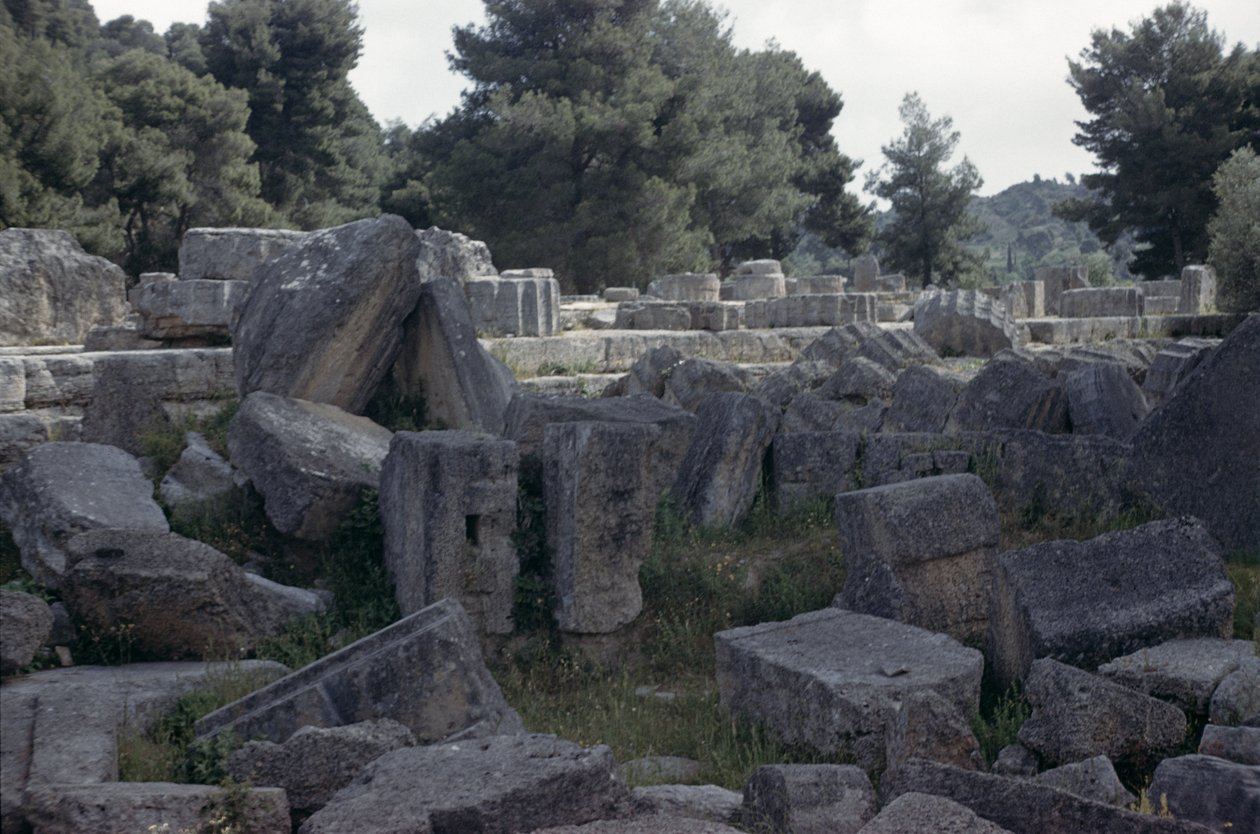 Rester af Zeus-templet af Greek