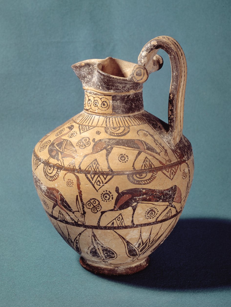 Rhodian stil oinochoe (keramik) af Greek