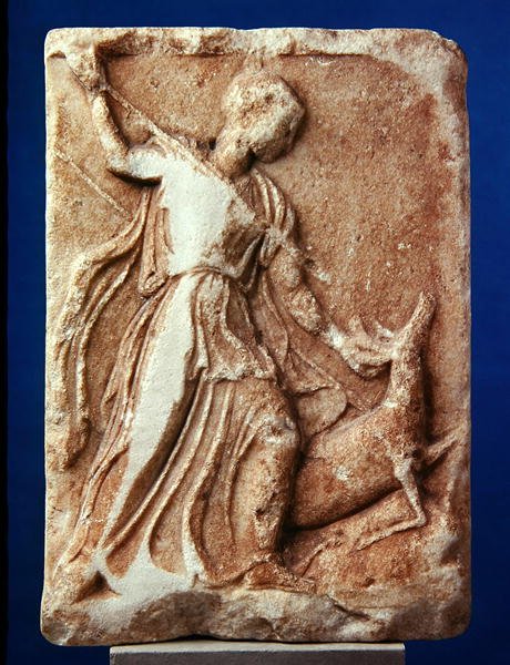 Artemis jagt, ca. 410 f.Kr. (marmor) af Greek