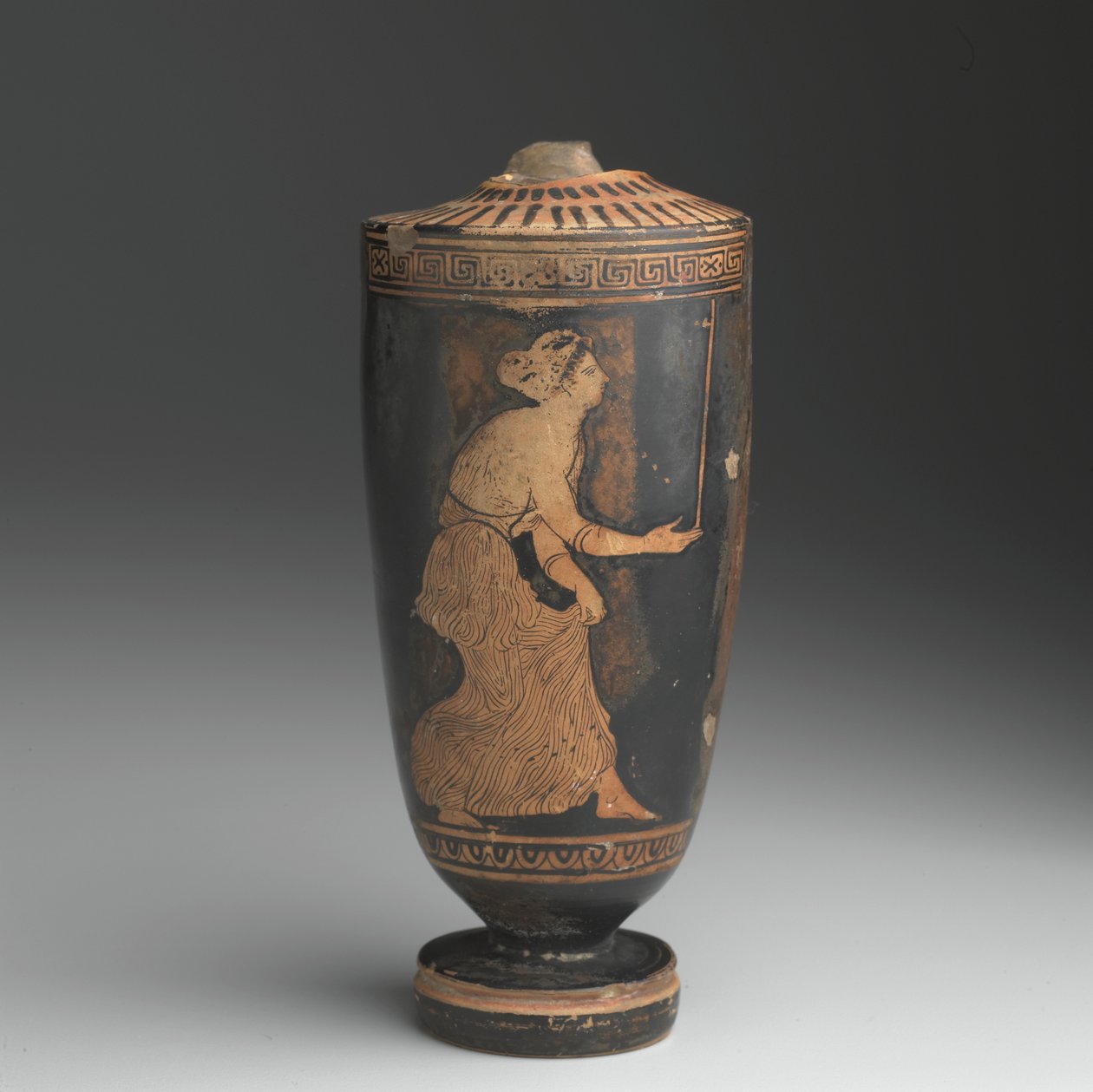 Attic Lekythos (glaseret lertøj) af Greek