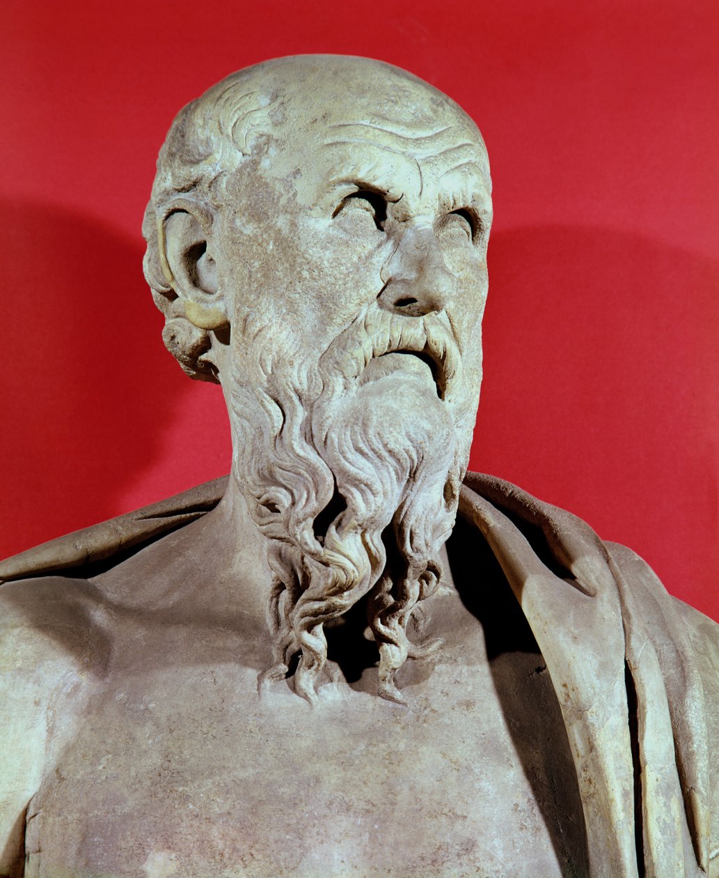 Buste af Hesiod af Greek