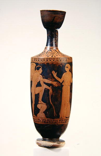 Lekythos, ca. 425-400 f.Kr. (keramik) af Greek