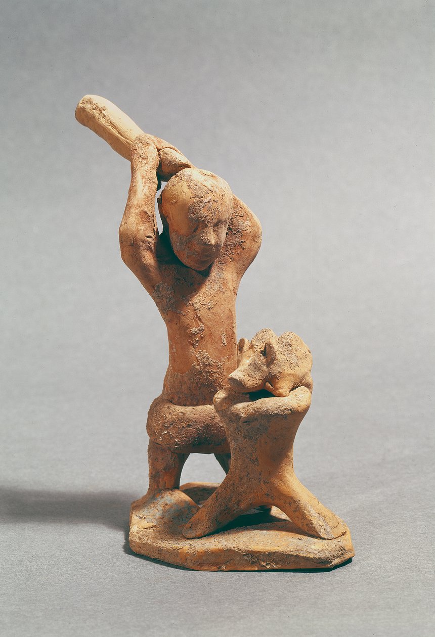 Slagteren (terracotta) af Greek