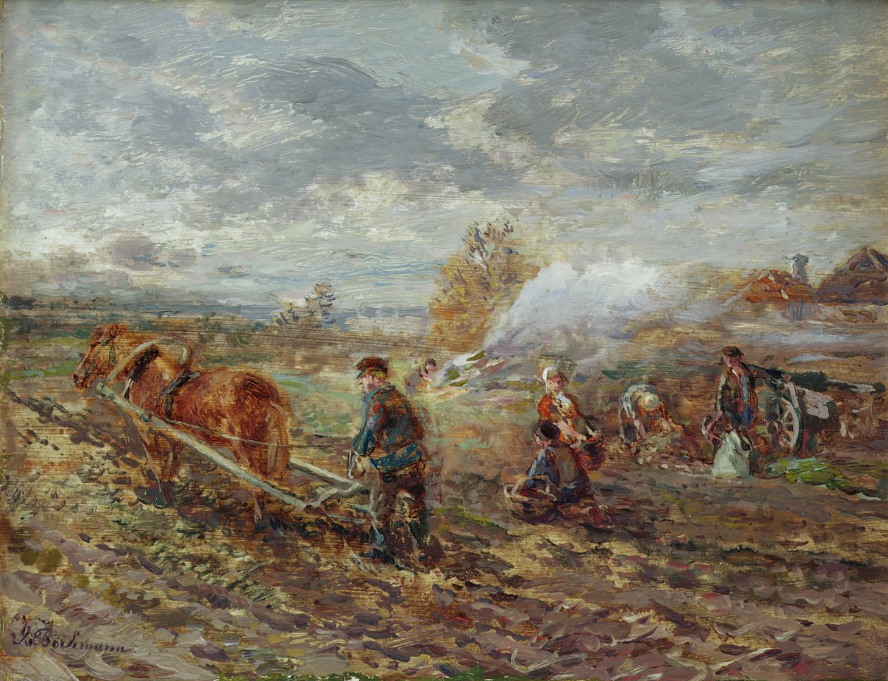 Vinter pløjning af Gregor von Bochmann