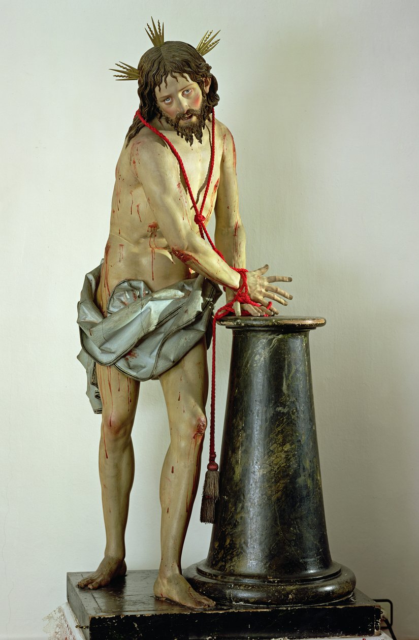 Kristi flagellation (polykromt træ) af Gregorio Fernandez