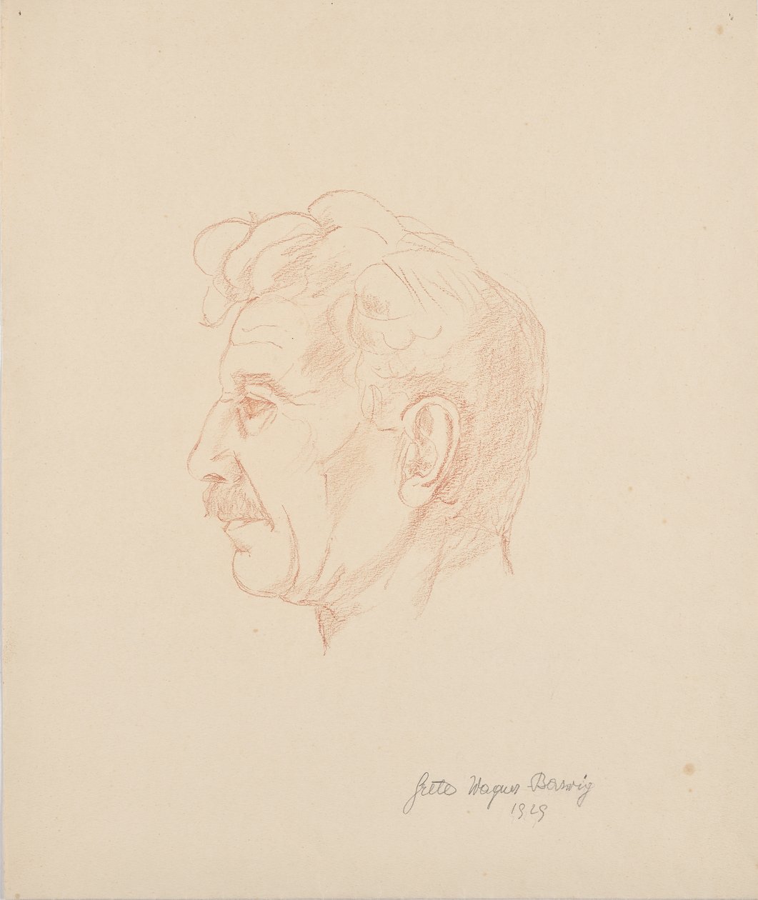 Portræt af Franz Barwig den Ældre af Grete Wagner Barwig