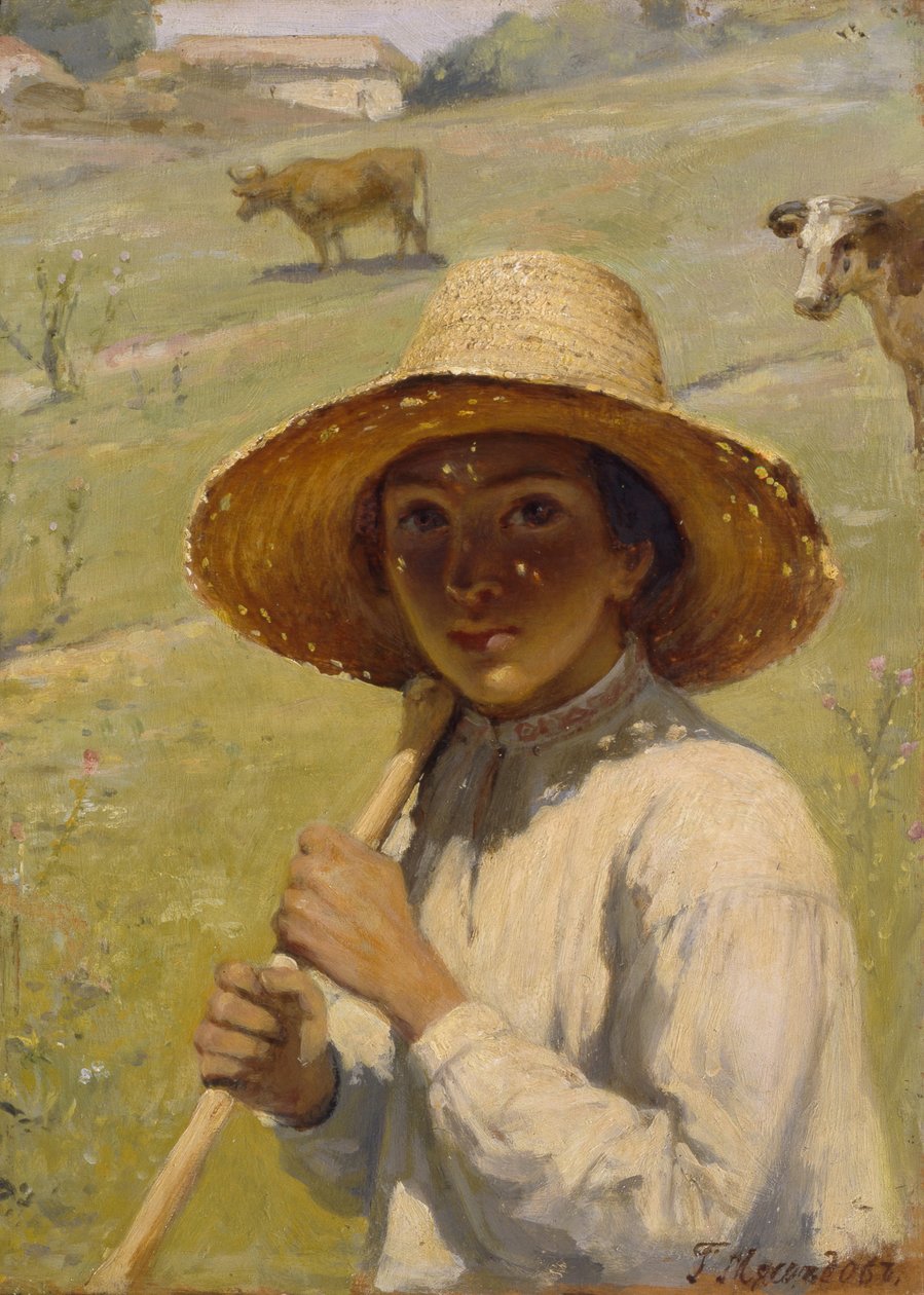 Hyrdedreng, 1909 af Grigori Grigorievich Mjasoedov