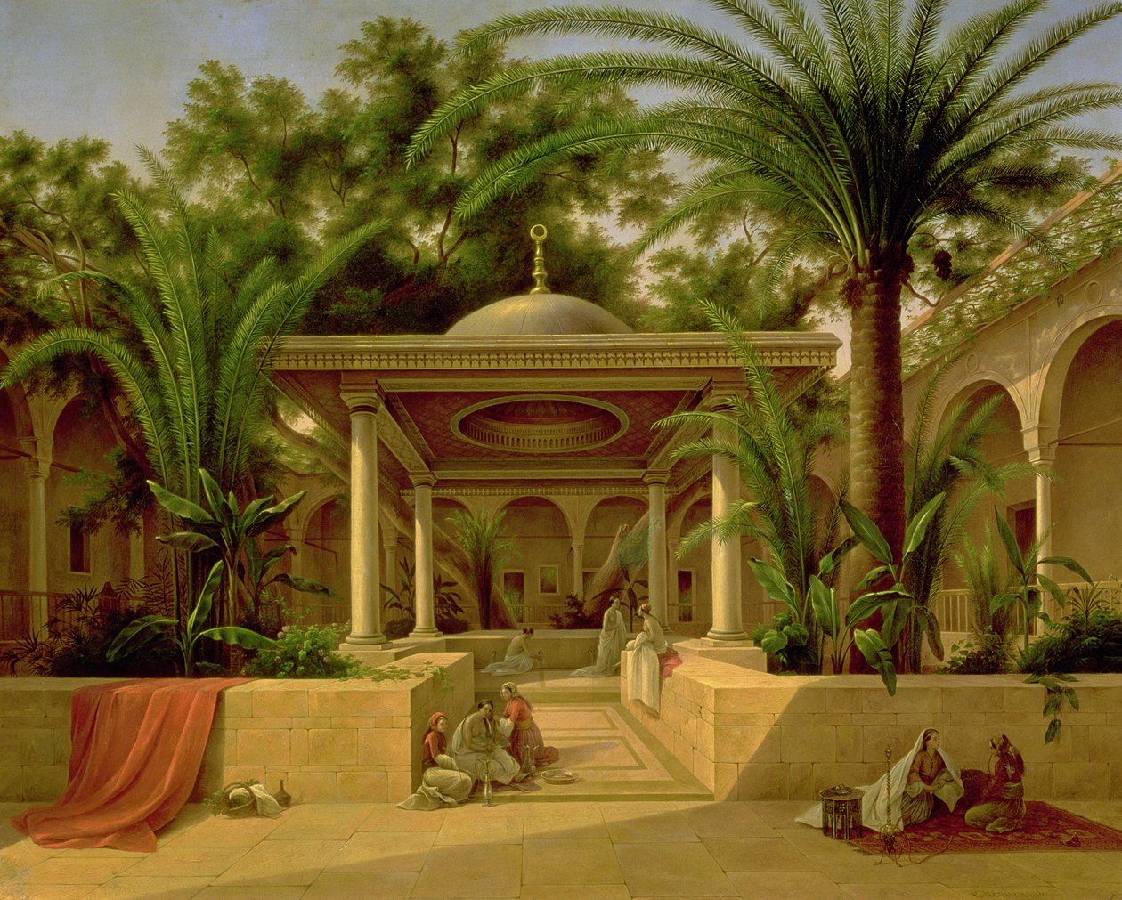 Khabanija-fontænen, Kairo, 1845 af Grigory Tchernezov
