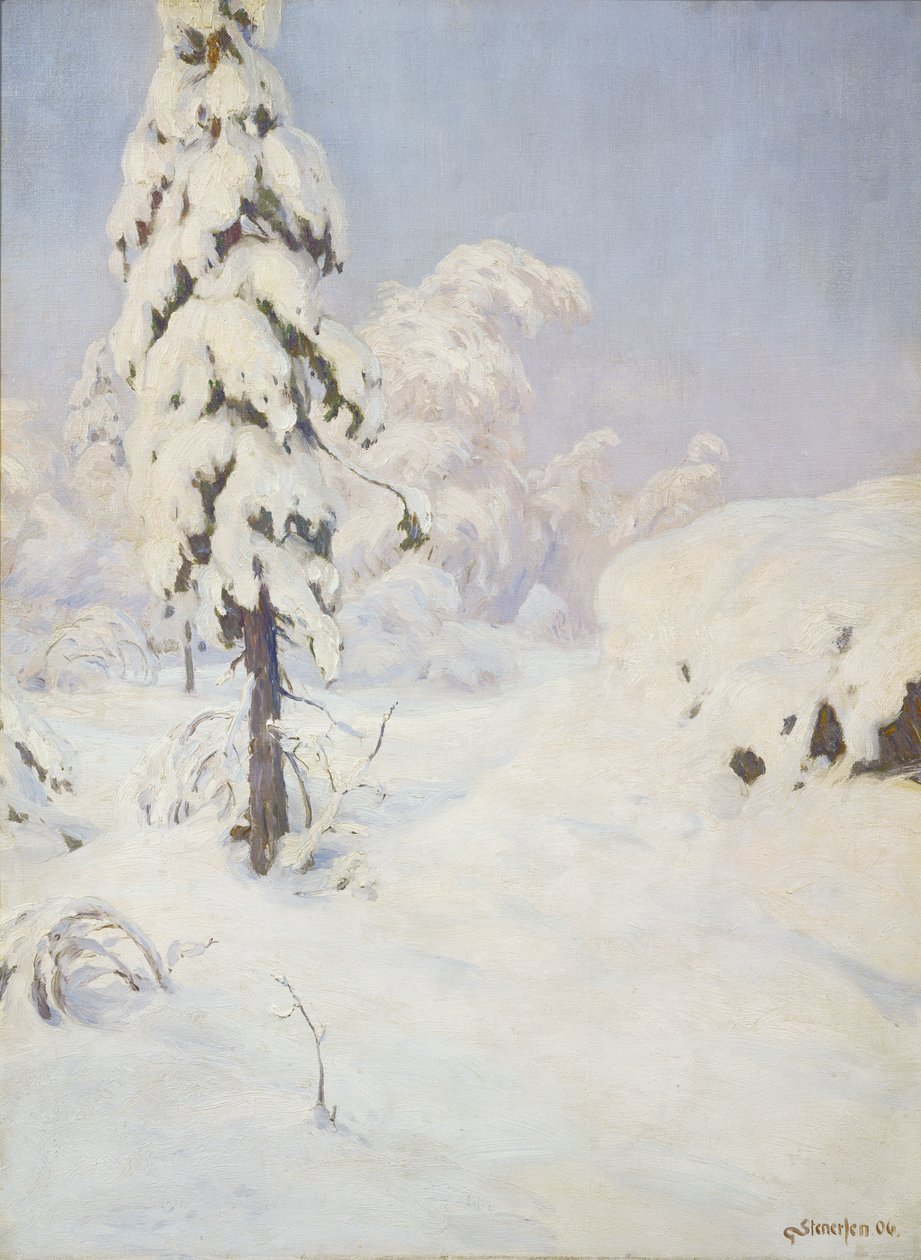 Vinter i skoven af Gudmund Stenersen