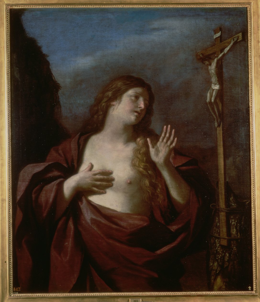 Maria Magdalene i anger af Giovanni Francesco Barbieri