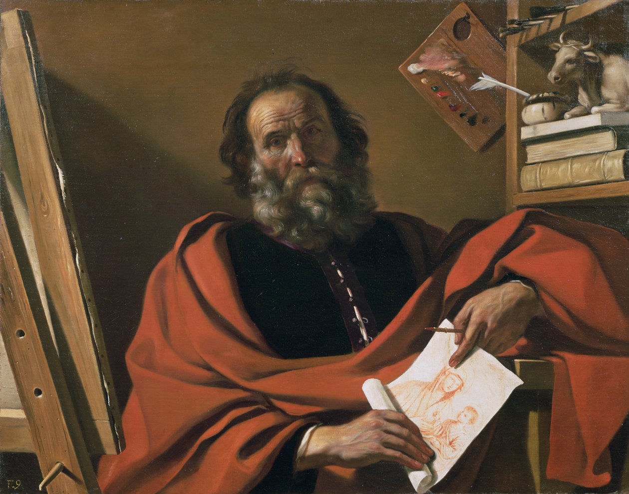 St. Luke af Giovanni Francesco Barbieri