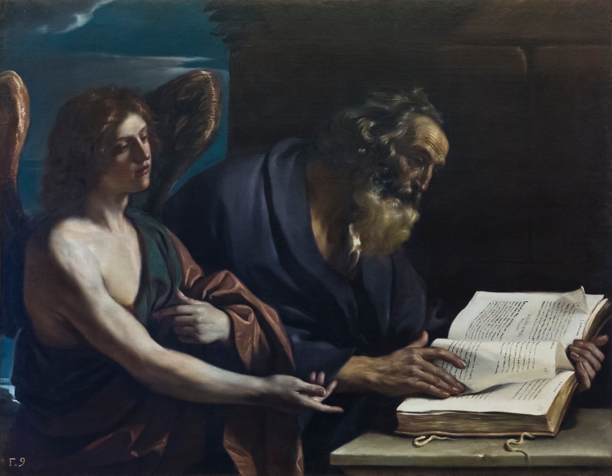 Sankt Matthæus og englen af Guercino (1591 1666)