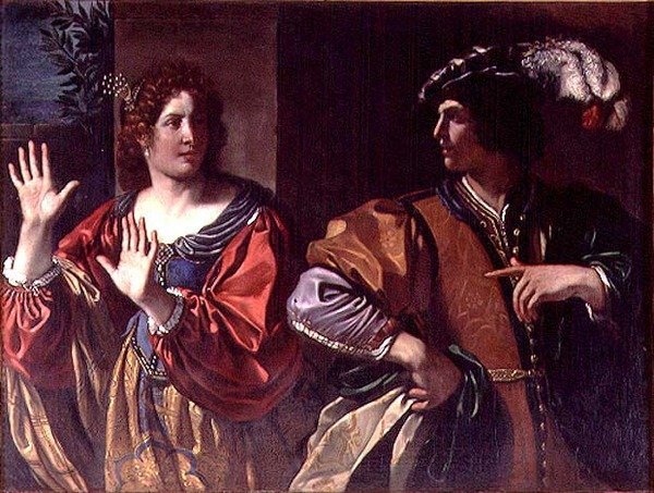 Semiramis (olie på lærred) af Guercino