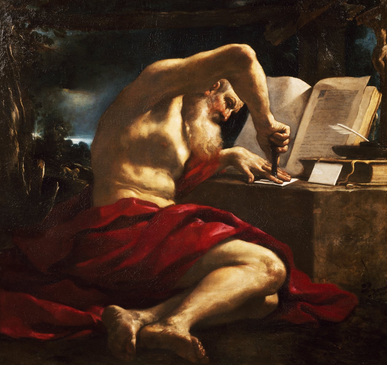 St Hieronymus seglbrev af Guercino