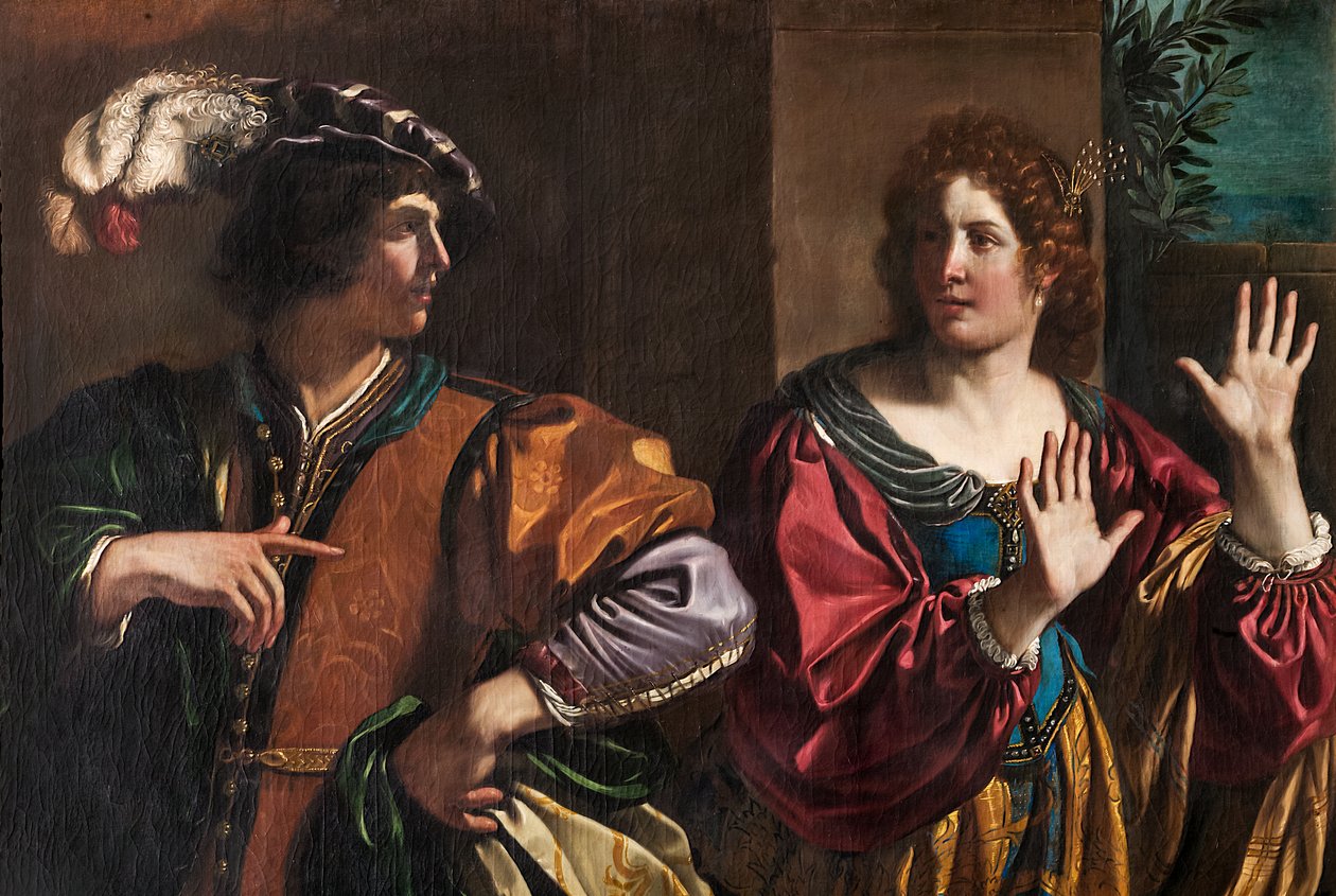 Amnon og Tamar af Guercino