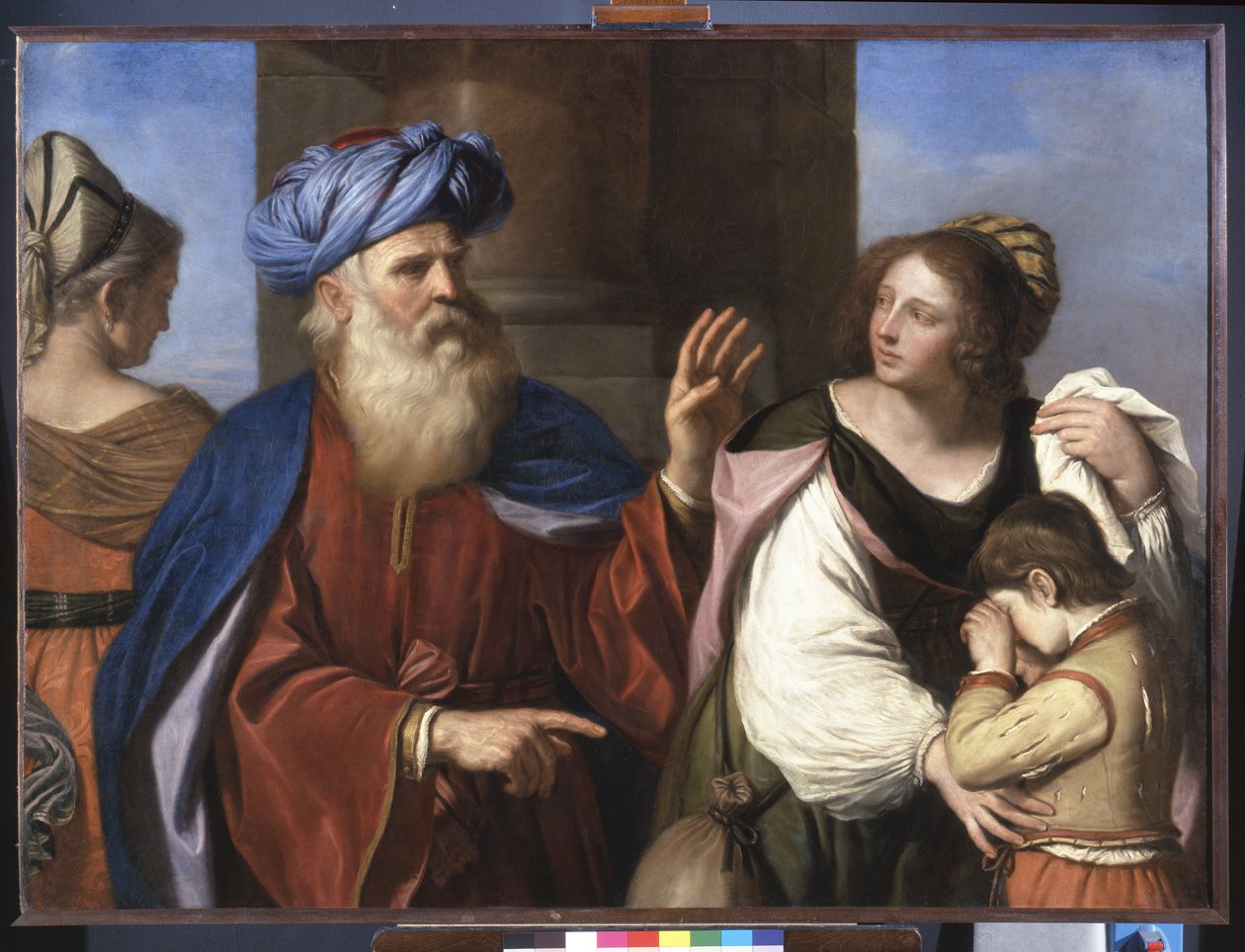 Abraham afviser Hagar og Ismael, 1657 af Guercino