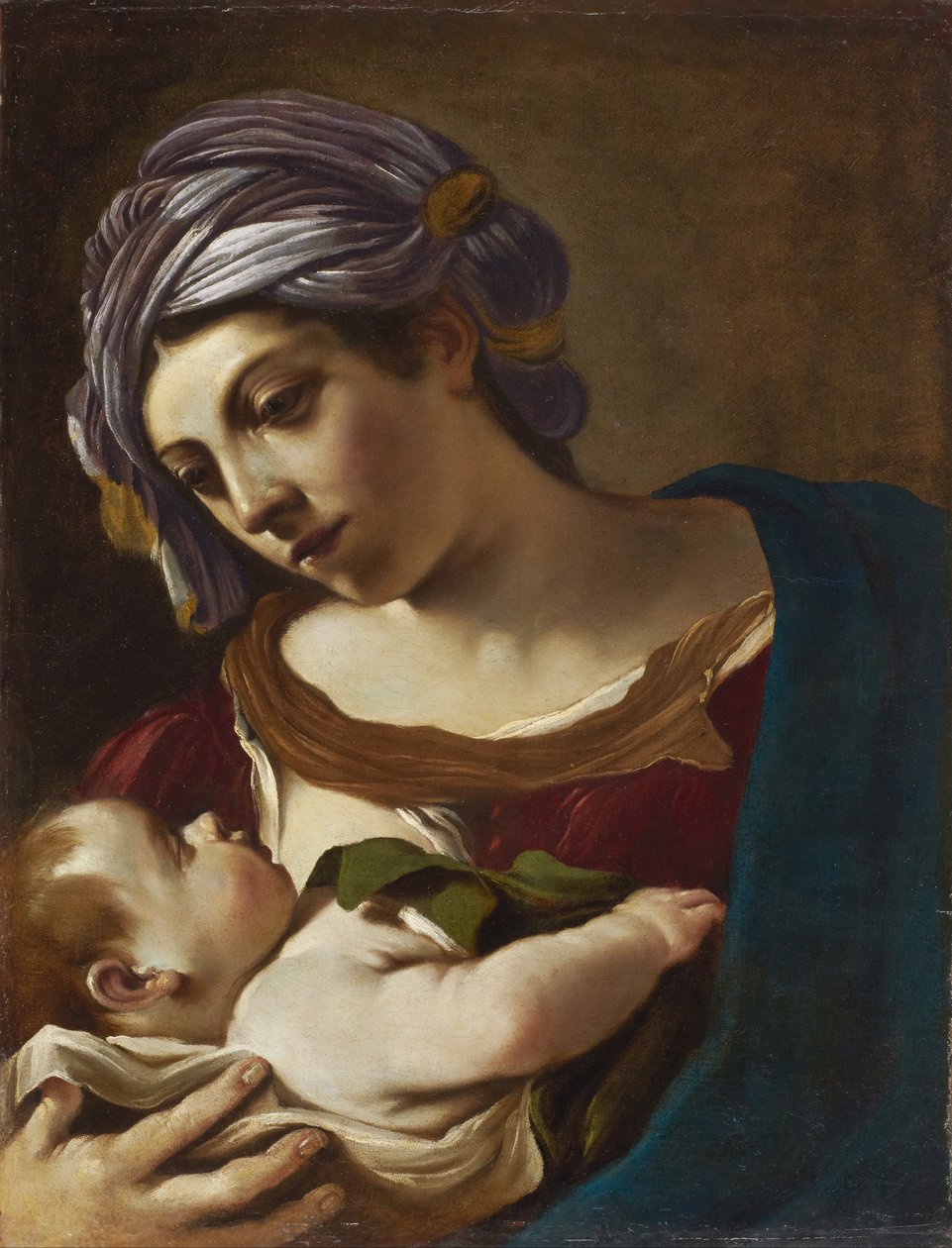 Madonna og barn af Guercino