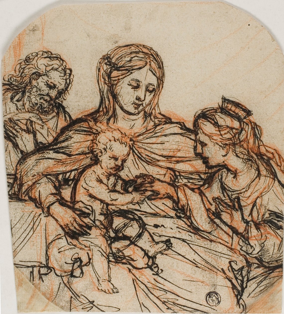 Sankt Catherines mystiske ægteskab af Guercino