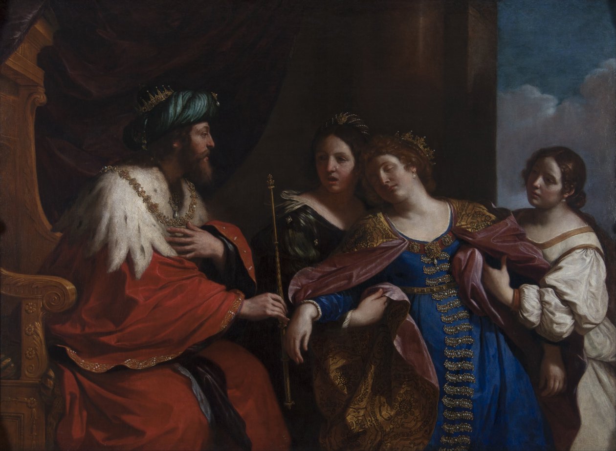 Historien om Ester og Ahasverus, 1639 af Guercino