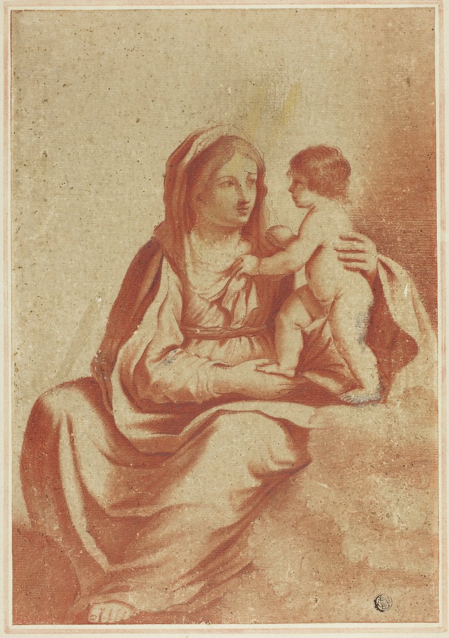 Jomfru og Barn af Guercino