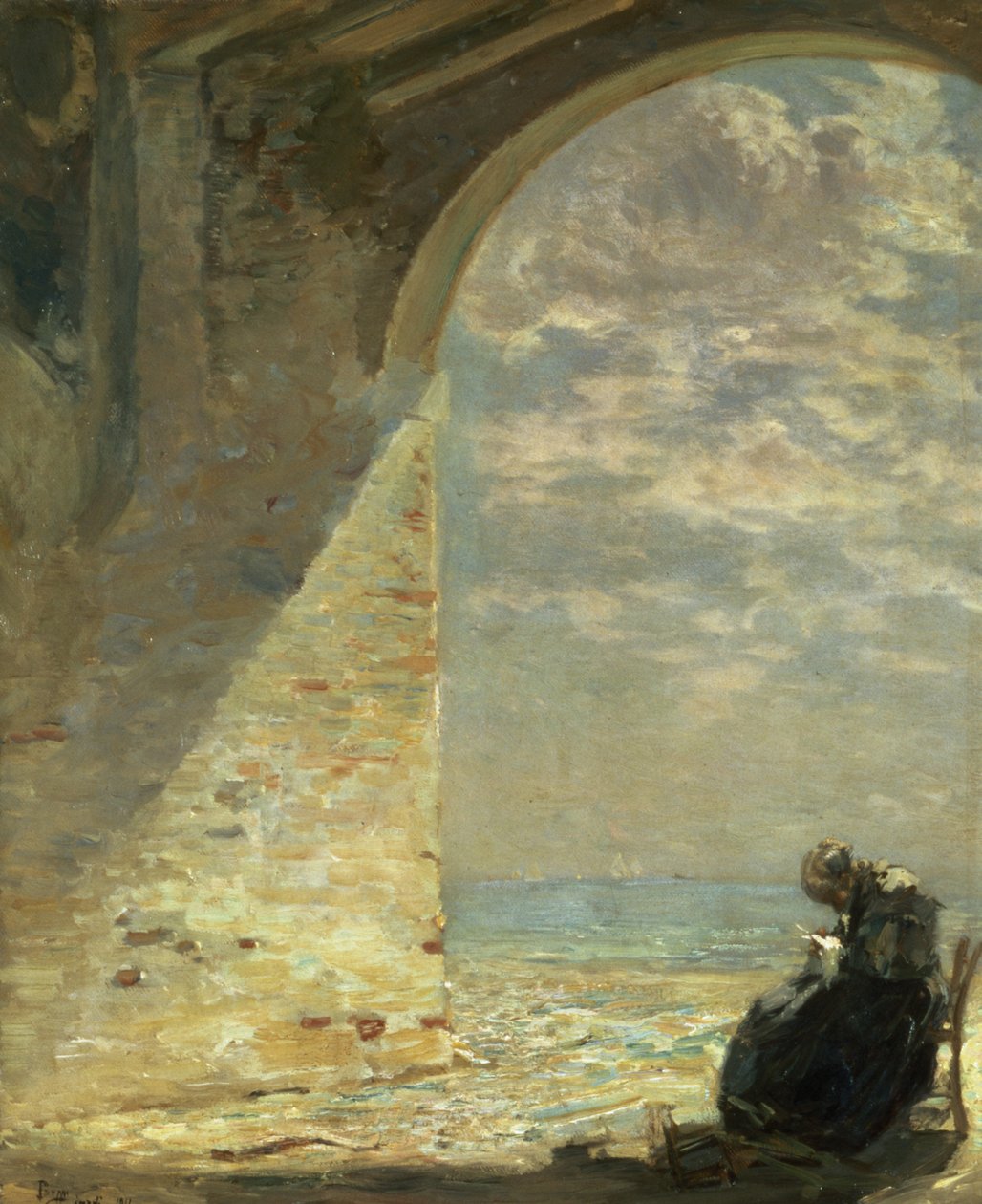 At The Gateway, 1911 af Guglielmo Ciardi