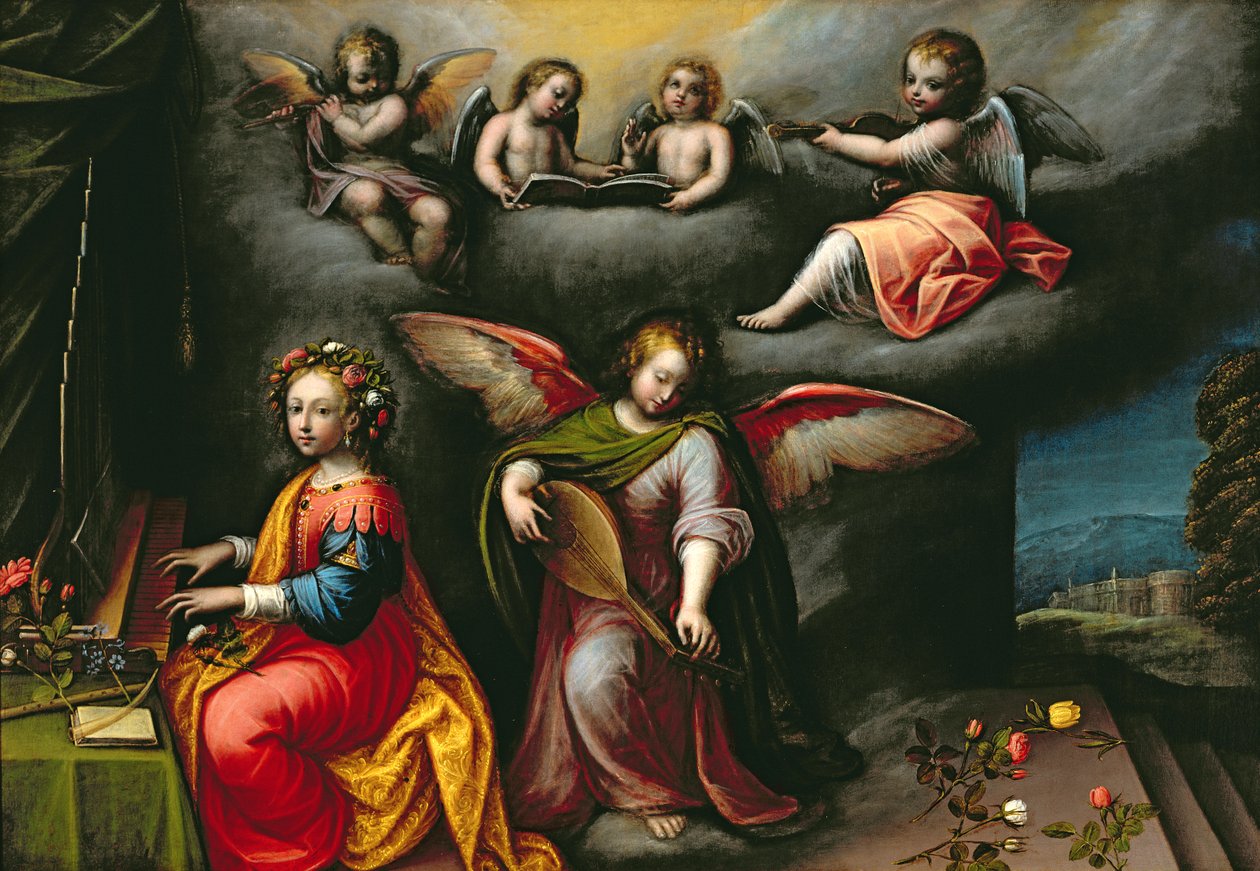 St. Cecilia af Guglielmo Caccia