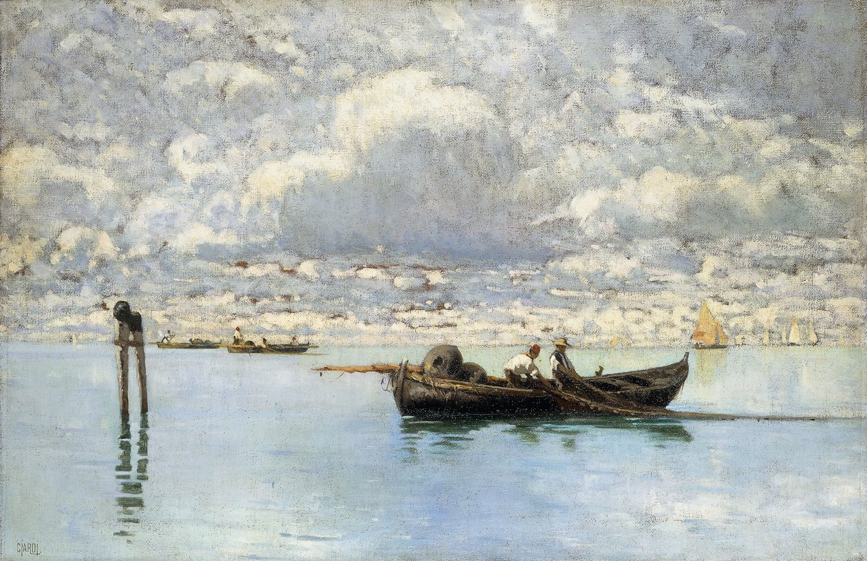 Ved den venetianske lagune, af Guglielmo Ciardi