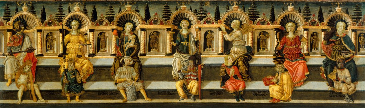 The Seven Virtues, pp. 1467-1469dani af Guidi Antonfrancesco