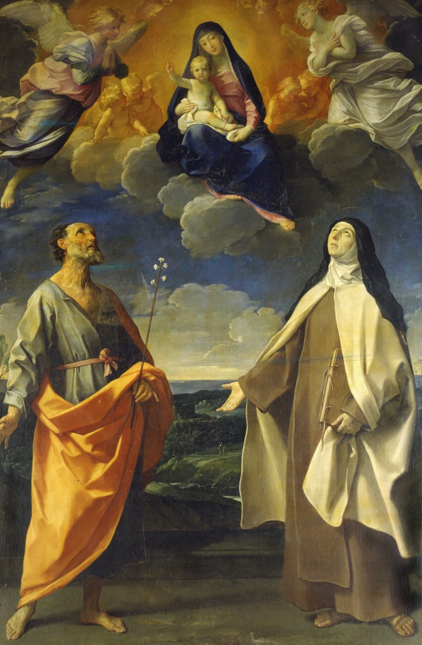 Jomfruen og barnet med Sankt Antonius og Sankt Teresa af Guido Reni