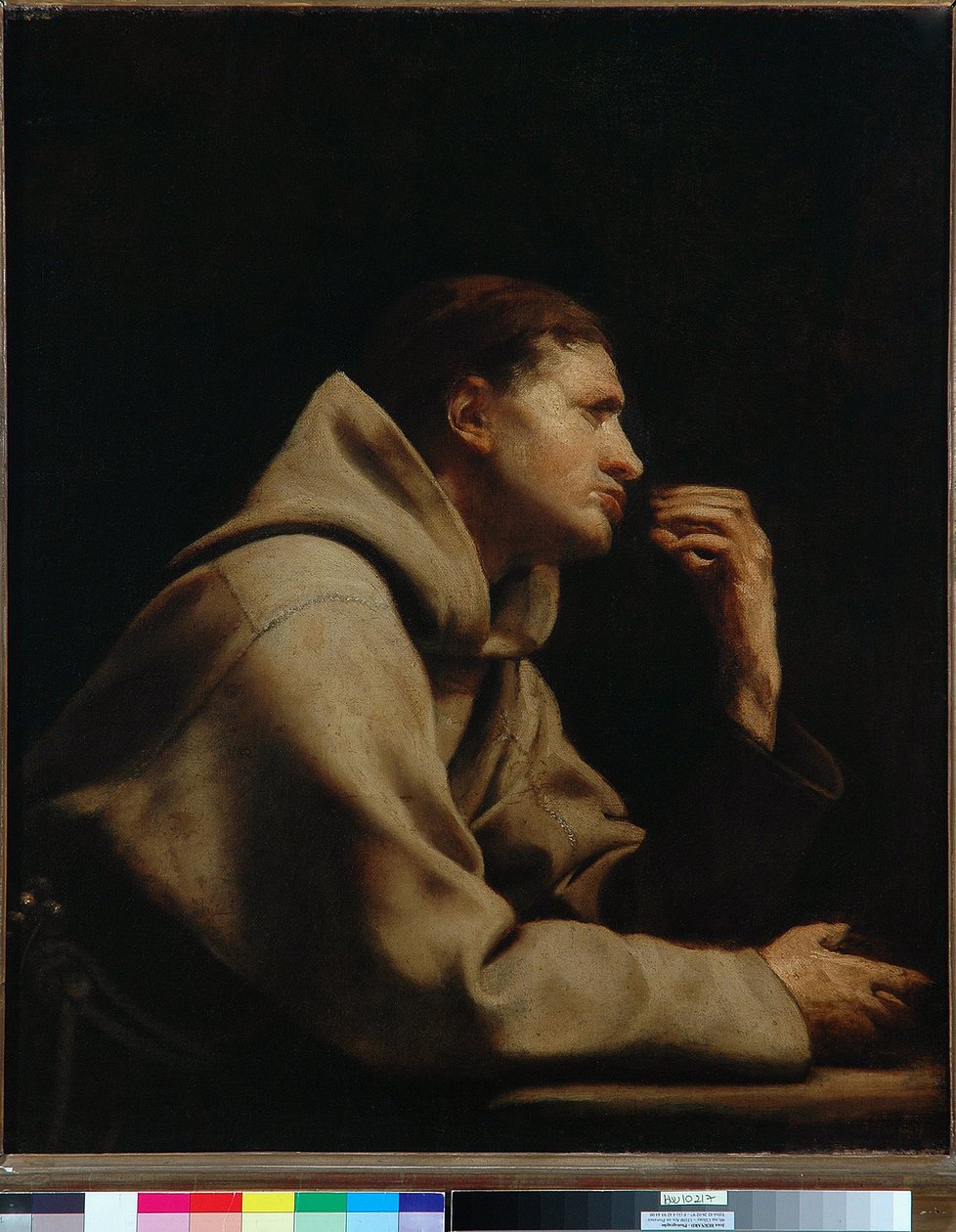 En franciskaner (olie på lærred) af Guido Cagnacci