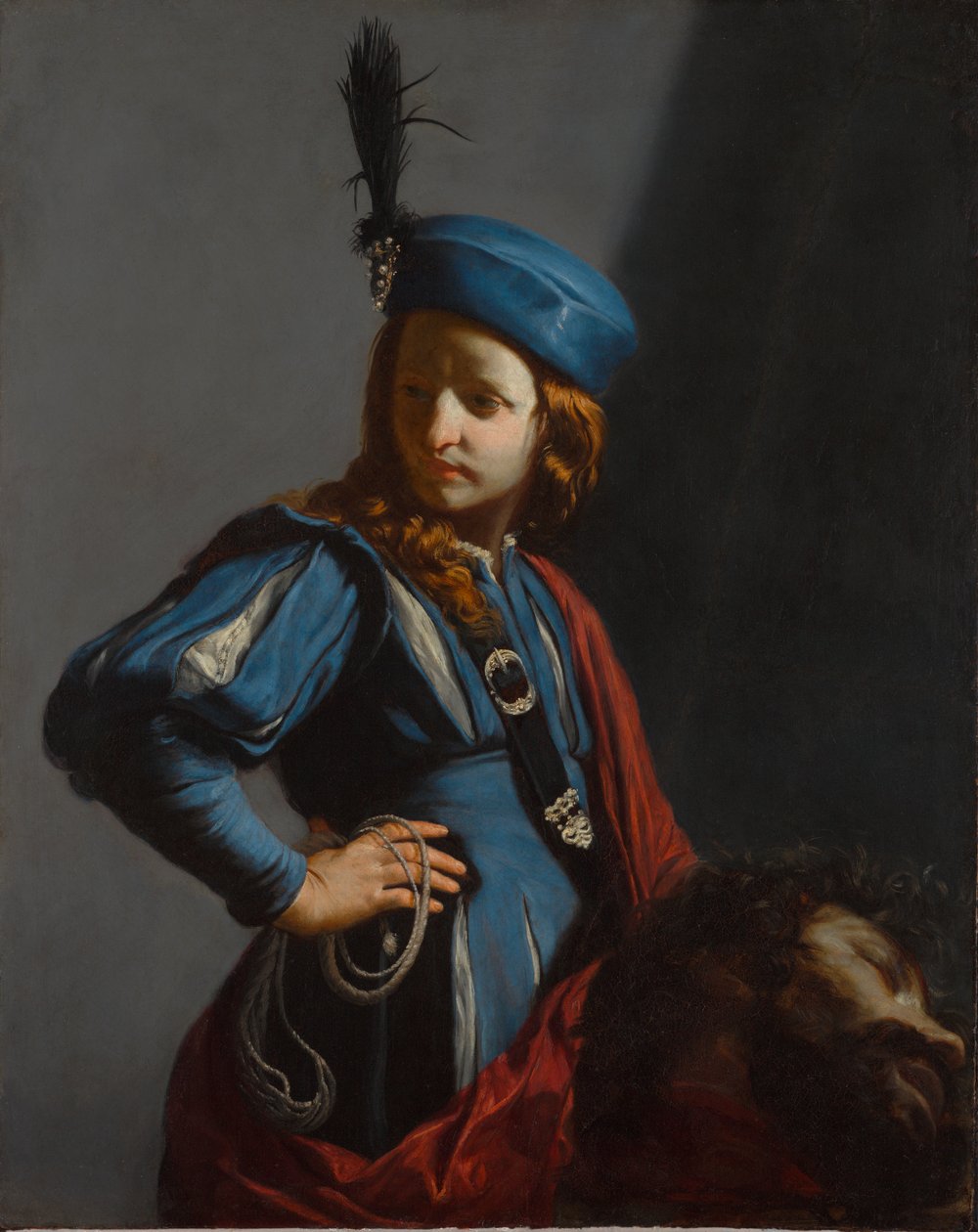 David med Goliats hoved, ca. 1645-50 af Guido Cagnacci