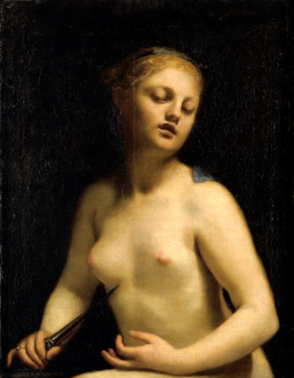 Lucretias død, 1600-tallet af Guido Cagnacci
