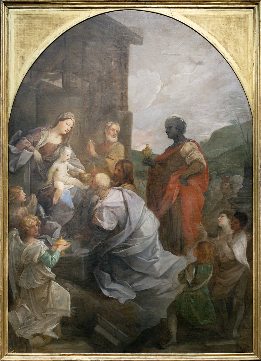 Tilbedelse af Magi af Guido Reni
