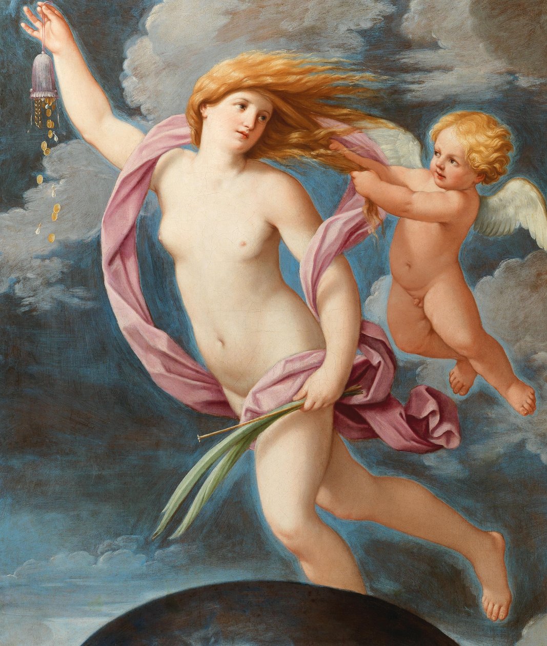 Fortuna med en pung, ca 1636. af Guido Reni