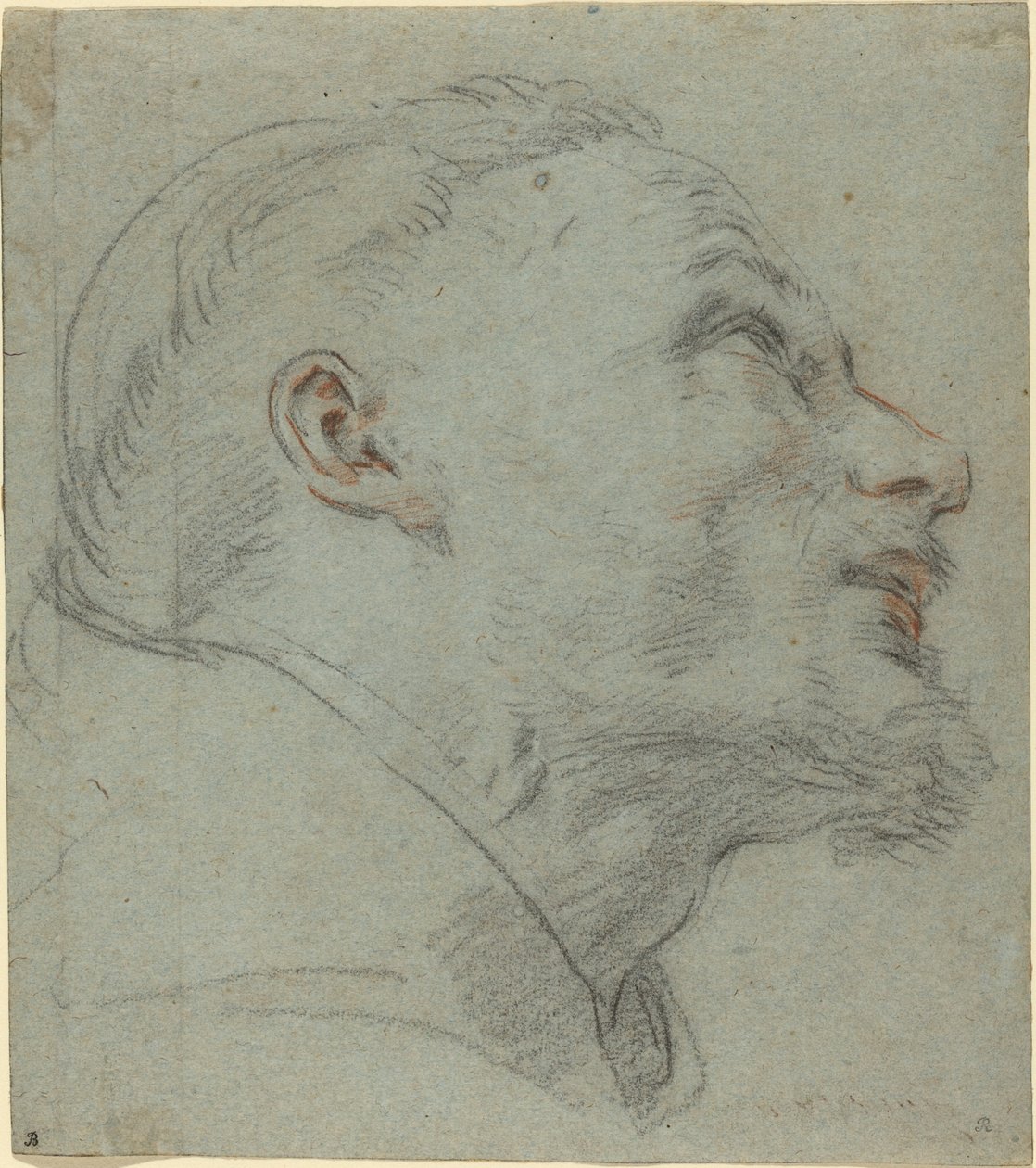 Hoved af Saint Francis af Guido Reni