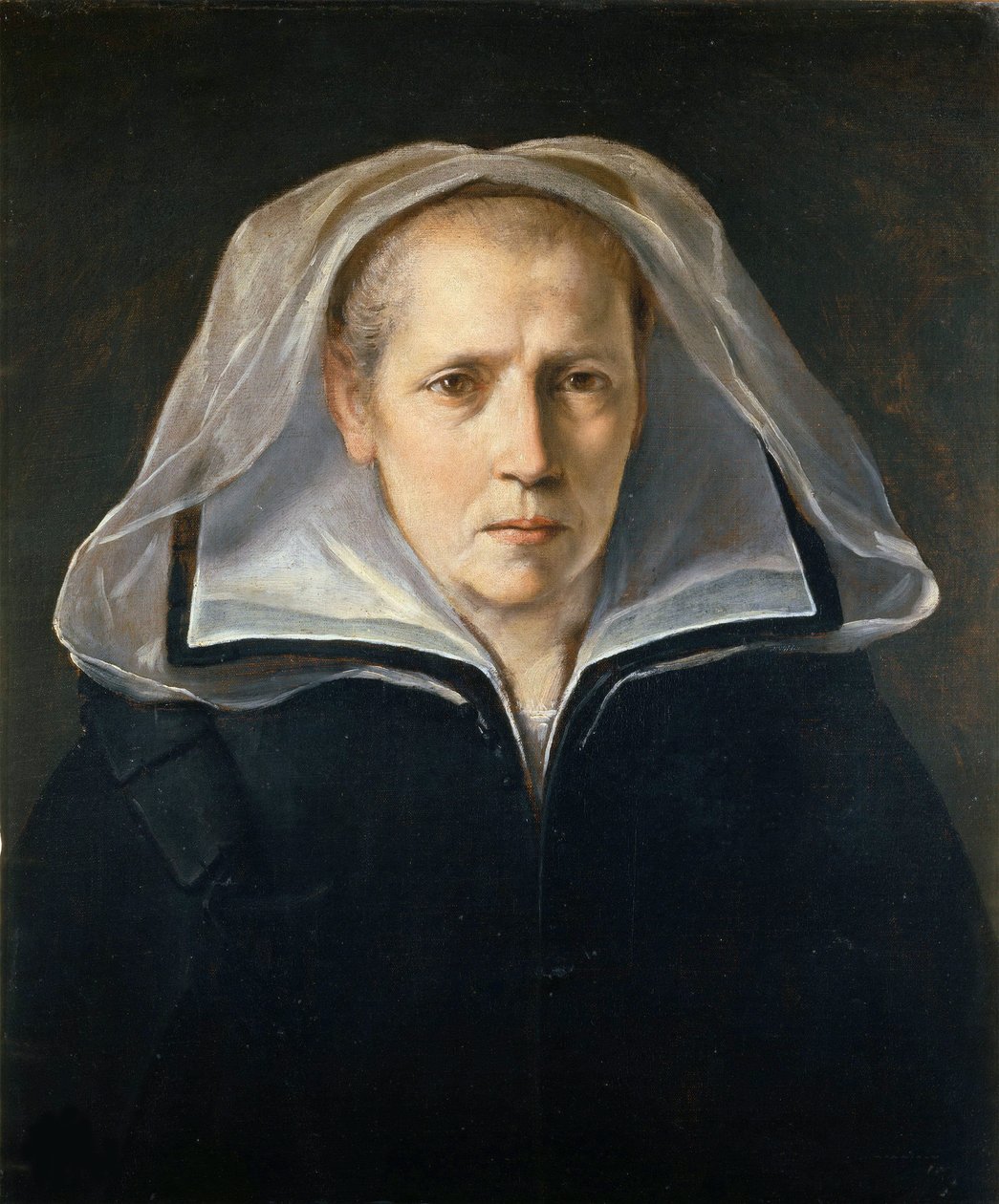 Portræt af kunstnerens mor, ca. 1612. af Guido Reni