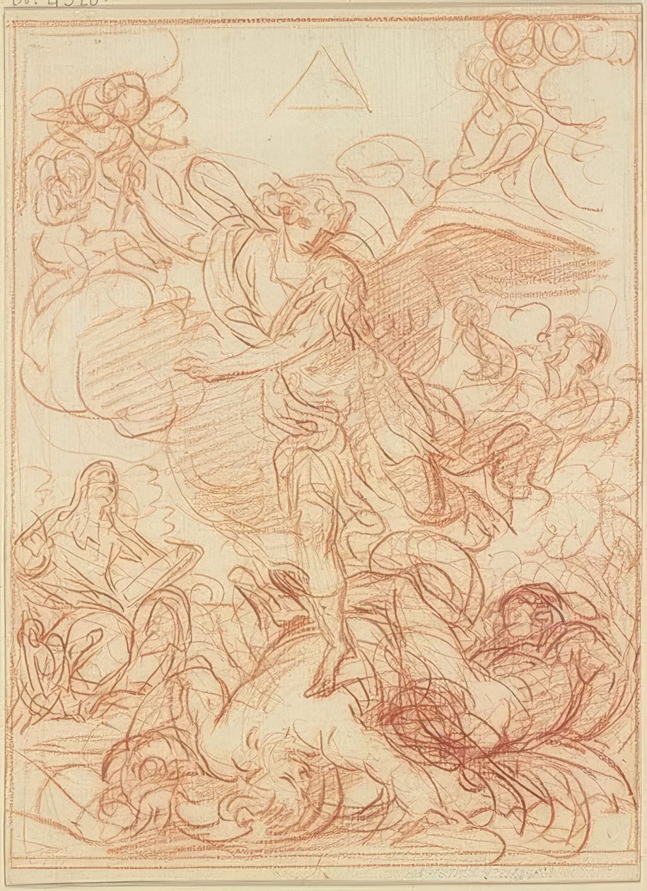 St. Michael besejrer djævelen af Guido Reni