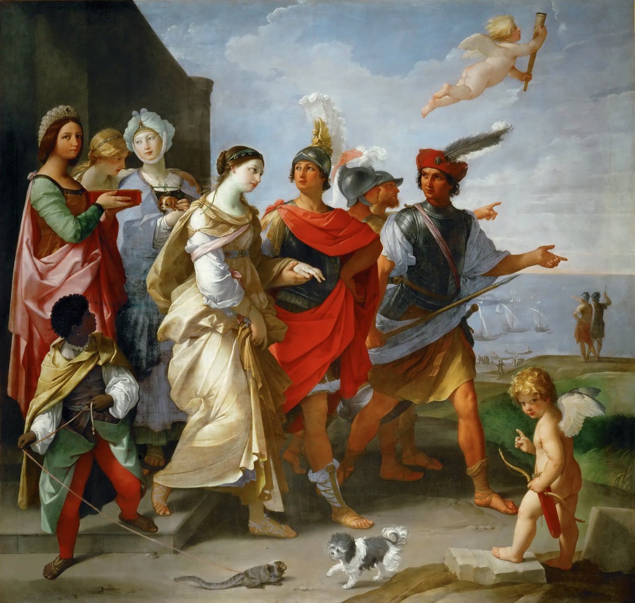 The Rape of Helen, ca 1626-1629. af Guido Reni