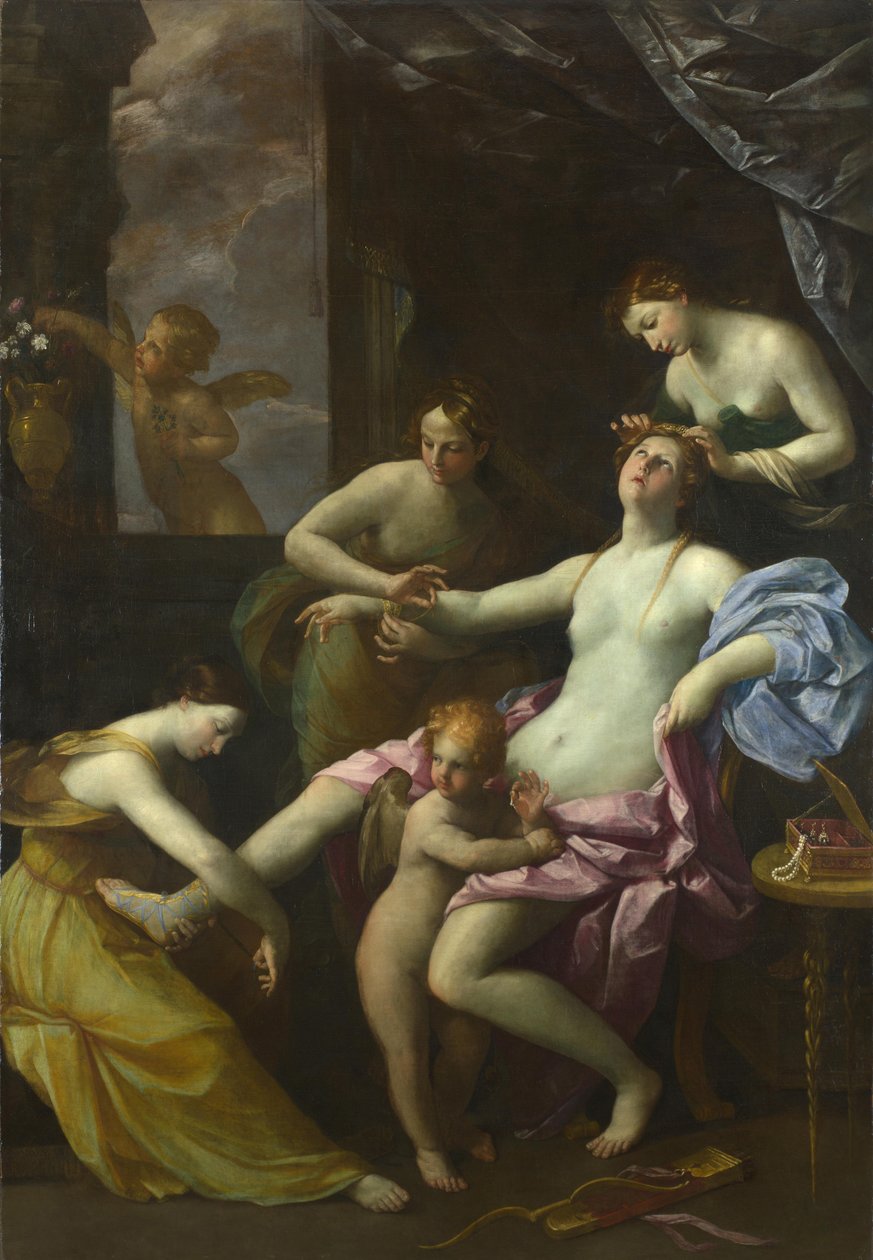 The Toilet of Venus, ca 1620-1625. af Guido Reni