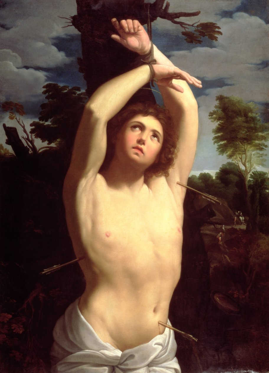 Sankt Sebastian af Guido after Reni