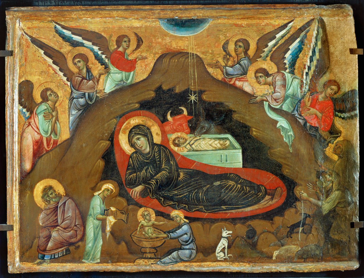 Krybbespil (træ) af Guido da Siena