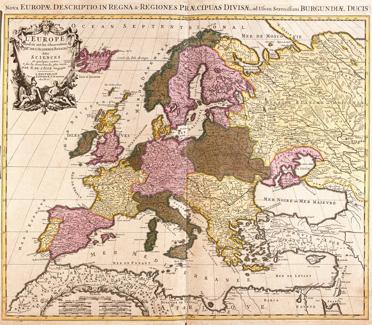 Europa af Guillaume Delisle