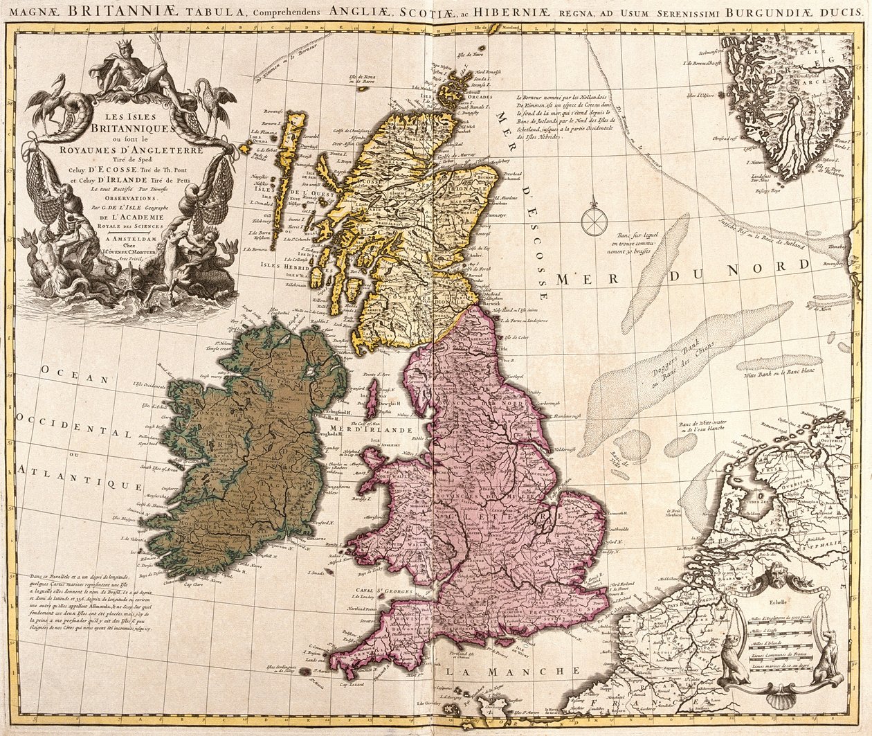 Storbritannien og Irland af Guillaume Delisle