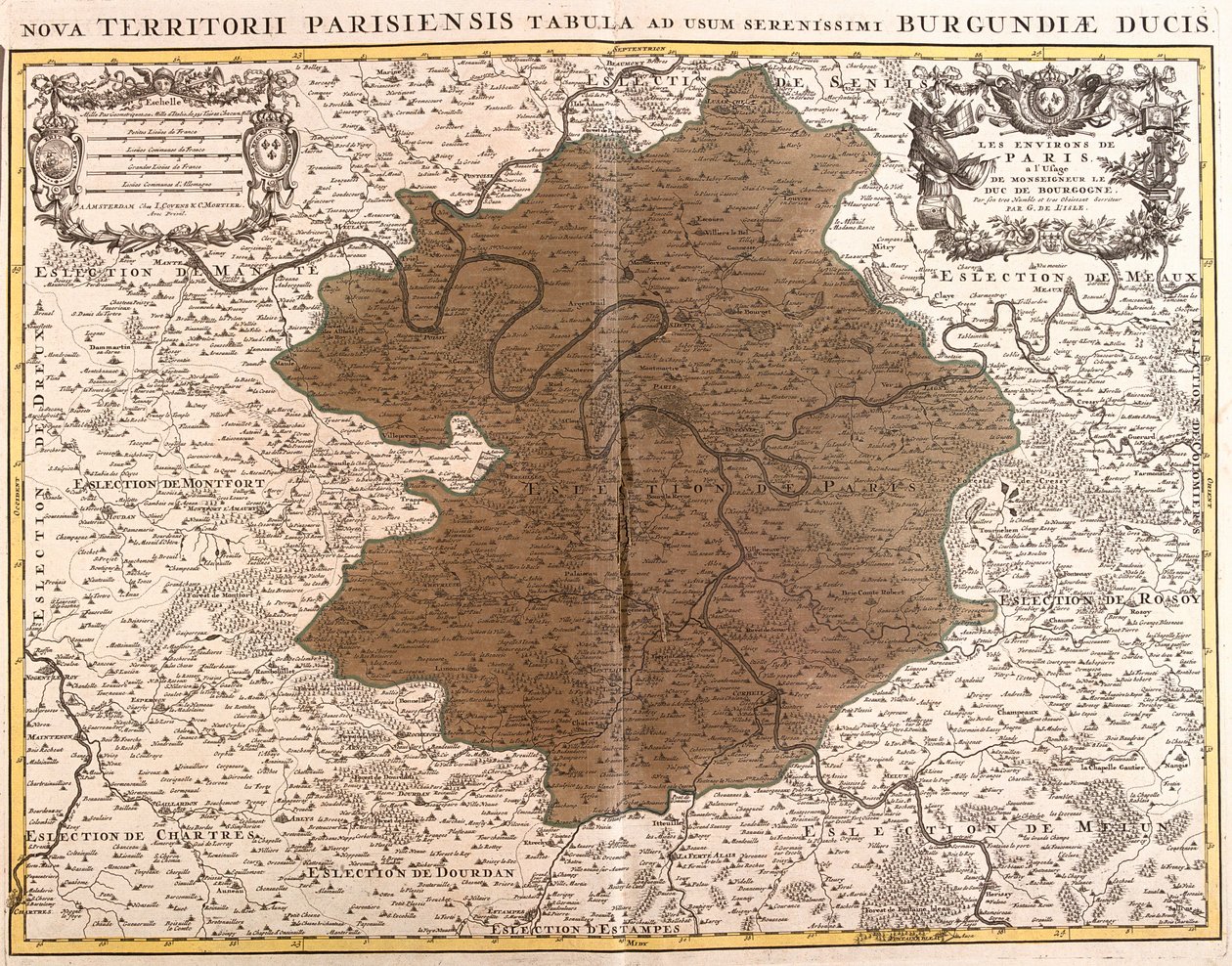 Paris, Frankrig af Guillaume Delisle