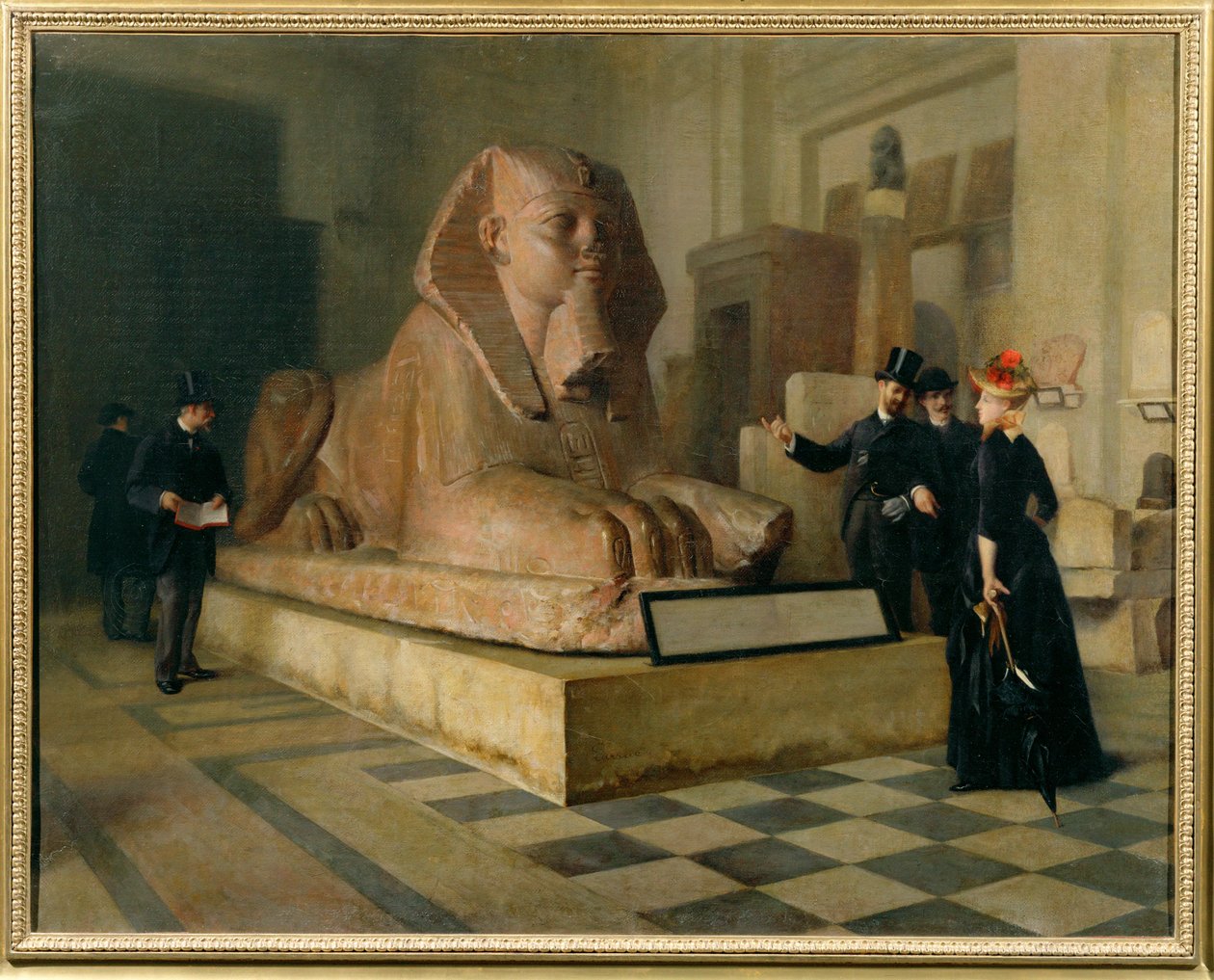 Egyptisk værelse på Louvre ... af Guillaume Larrue